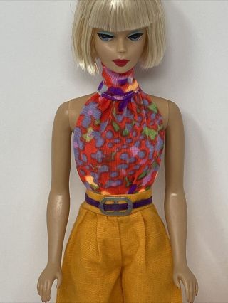 Vintage Mattel Barbie VARIATION Best Buy Clothes Doll Outfit 3208 ANYTIME ORANGE 3