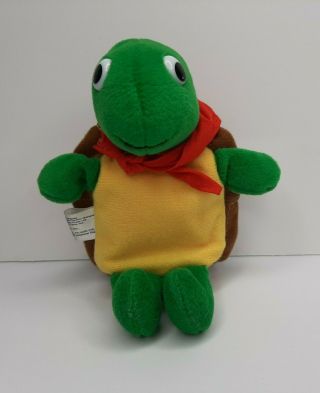 Franklin The Turtle 7 " Official Finger Puppet Plush Stuffed Animal 1995