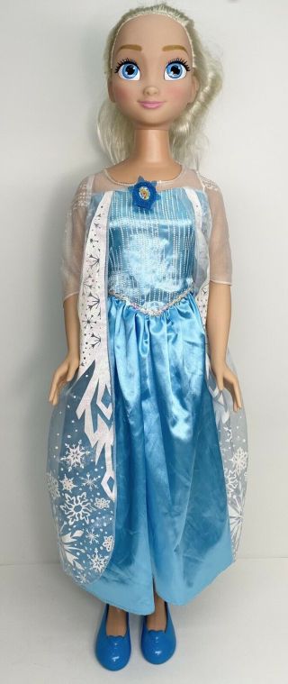 Disney Frozen My Size Elsa Doll Princess Life Size 3 Foot 38 " Tall With Shoes