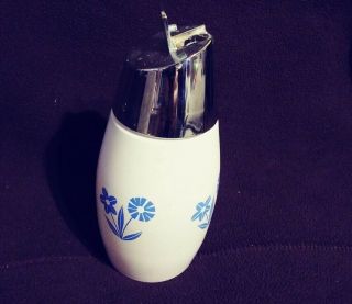 Vintage Westinghouse Gemco Blue Cornflower Sugar/Salt Spice Dispenser Shaker 6” 3