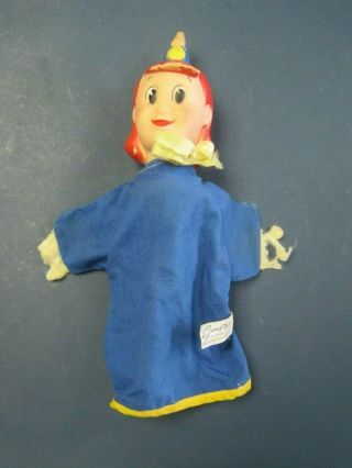 Vintage Kokette Hand Puppet 1962 Out Of The Inkwell W Gund Mfg Co Tag
