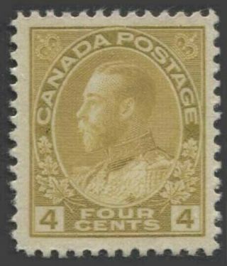 Canada Kgv 1922 Issue 4 Cents Yellow - Ochre Scott 110d Sg249a Never Hinged