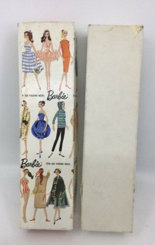 Vintage 1959 Mattel Barbie Doll Box Only Blond Blonde Stock No.  850 Japan 2