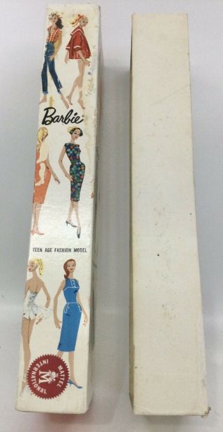 Vintage 1959 Mattel Barbie Doll Box Only Blond Blonde Stock No.  850 Japan 3