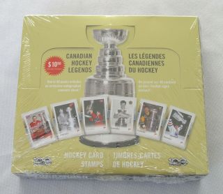 2017 Canada Post Canadian Hockey Legends Nhl Hockey Stamp Cards Box