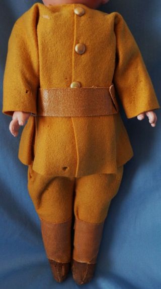 Averill/Madame Hendren 1917 Antique WWI Doughboy Soldier 15” Composition Doll 3