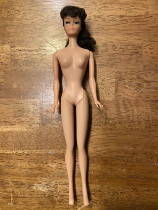 Vintage 1960s Mattel Brunette Ponytail Barbie Doll Japan