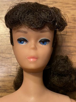 Vintage 1960s Mattel Brunette Ponytail Barbie Doll Japan 2
