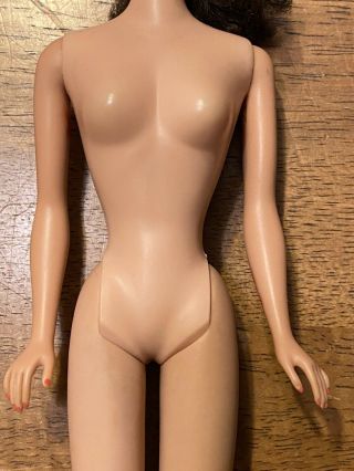 Vintage 1960s Mattel Brunette Ponytail Barbie Doll Japan 3