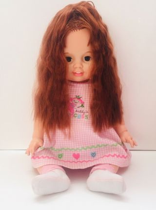 Vintage Ideal Baby Crissy Doll Large 24 " Red Growing Hair Chrissy 1972