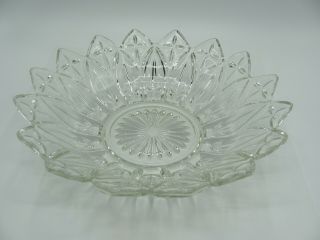Federal Glass Serving Bowl Petal 2829 Sunflower 2.  75” By 10”