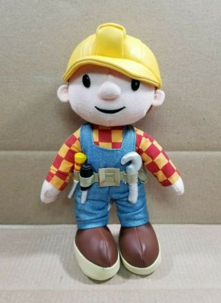 Bob The Builder 9.  5 " Plush Stuffed Toy Doll Applause 2002 Kids Cartoon Tv Show