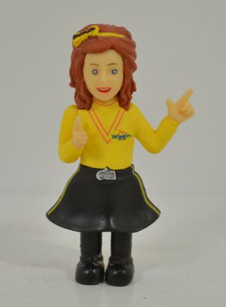 3 " Emma Yellow Wiggle Mini Pvc Action Figure 2013 Wicked Cool Toys The Wiggles