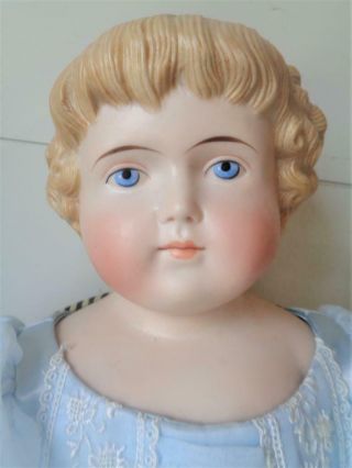 Antique Alt Beck Gottschalk 24 " German Parian China Head Doll Highland Mary Abg