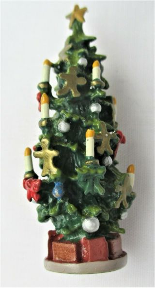 A Vintage Artisan Dollhouse Miniature Olszewski Christmas Yule Tree