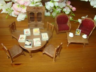 Sylvanian Families: Living Room Set Sweet Home,  Tomy Vintage Furniture Ornate