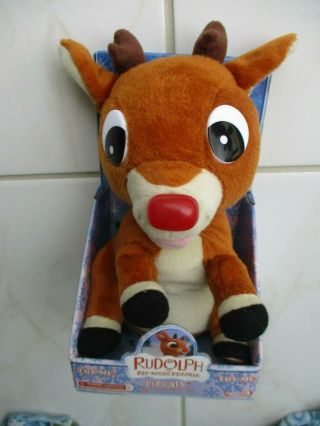 2004 Gemmy Plush Singing Rudolph The Red - Nosed Reindeer