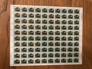 Canada 1161 Xf Nh Plate No.  2 Complete Sheet Of 100 Stamps - Slater Paper