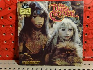 Vintage 1982 The Dark Crystal Read Along Story Book & 33 1/3 Rpm Record Henson