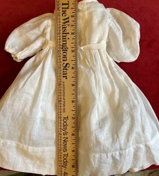 Gorgeous Antique Cotton Dress For French / German Bisque Doll Or Vintage Doll 3
