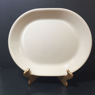 Oval Serving Platter Corelle Almond 12.  25 " X 10 "