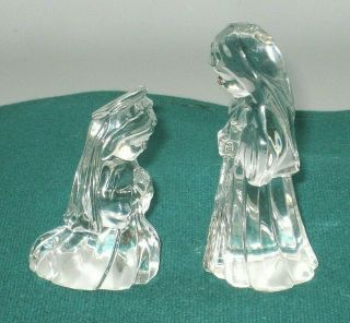 Waterford Crystal Marquis Miniature Mary & Jesus Nativity 1 Figurines