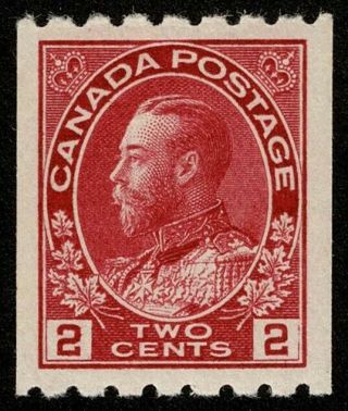 Canada Stamp Scott 124 2c King George V H Og Well Centered