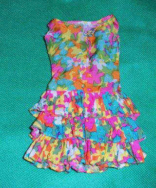 Vintage Mod 1967 Barbie Stacey Bouncy Flouncy Dress 1805 TNT Era 2