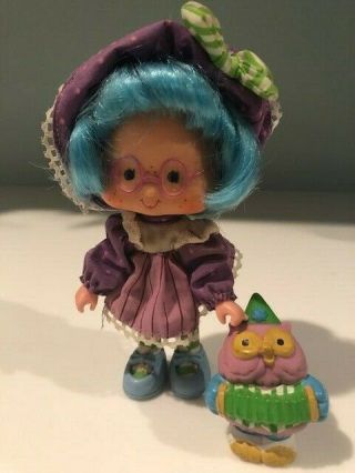 Rare 1980s Strawberry Shortcake Doll Plum Pudding And Elderberry Owl.