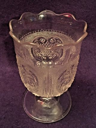 EAPG Antique Pattern Glass PRINCESS FEATHER SPOONER Rochelle Bakewell,  Pears 2