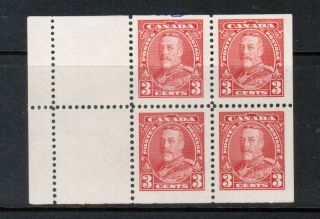 Canada 219a Very Fine Gum Hinged Booklet Pane