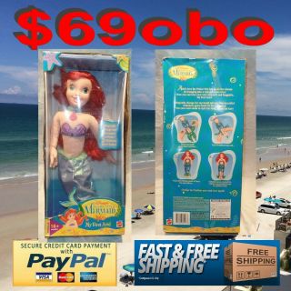 Disney The Little Mermaid My First Ariel Doll 1997 Mattel 15 "