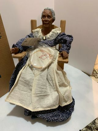 The Lovie Daddy Long Legs Doll - " Lovie " / Hand Carved / African Art
