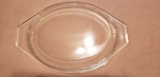 Vintage Pyrex Glass Replacement Lid 943c4 Clear Glass Oval Casserole Lid Only
