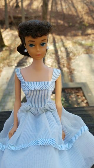 Vintage Barbie Doll Brunette Ponytail Tlc 1960 