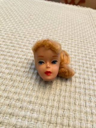 Vintage 4 Ponytail Barbie Doll Head W/original Face Paint