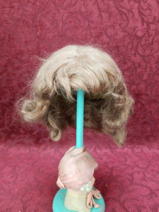 Large 13 " Antique Wig For A Bisque Socket Head Doll
