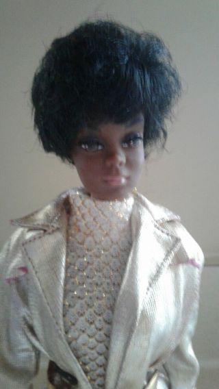 Vintage Tnt Mod Christie Barbie Doll In Mod Outfit
