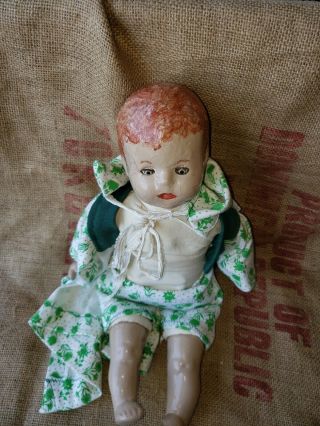 Antique Creepy Haunted Doll Eyes Open Ooak