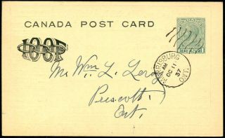 CANADA 1¢ MEDALLION PSC IOOF ZETA LODGE OCT 1937 P129 2