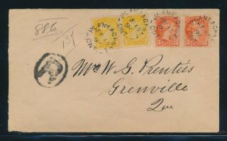 Canada 1897 Registered Cover With Pairs Of 35 & 41,  Cds Cancellations Z128