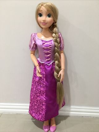 Disney Tangled My Size Doll 32 " Rapunzel Princess Adult Owned