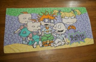 Vintage 90’s Nickelodeon Rugrats Towel Tommy& Friends Iconic Tv Show Cartoon