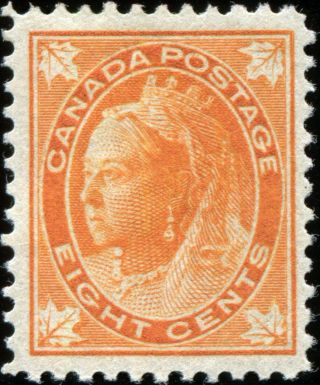 Canada Scott 72 Queen Victoria “leaf” Issue Mh Og (19292)