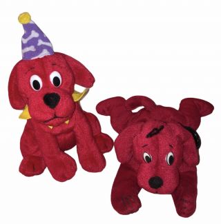 Clifford The Big Red Dog Beanie Babies Set Of 2