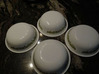 Vintage Corelle By Corning Spring Blossom Crazy Daisy Set Of 4 Soup/cereal Bowls