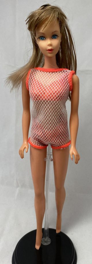 Tlc Vintage Mod Barbie Twist N Turn Bendable Knees 1966 Swimsuit