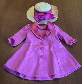 Samantha’s Hat And Coat,  Retired.  American Girl Doll Clothes And Accessories