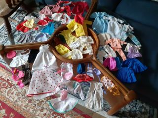 A Large Bundle Of Vintage Sindy,  Barbie,  Tutti And Other Fashion Dolls Clothes
