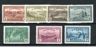 Canada 1946 - 47 Peace Re - Conversion Set Postage And Air Mh